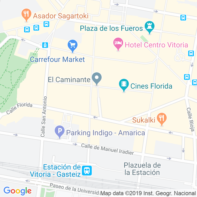 Código Postal calle Arca, plaza en Vitoria-Gasteiz