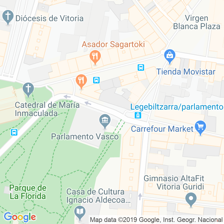 Código Postal calle Becerro Bengoa en Vitoria-Gasteiz
