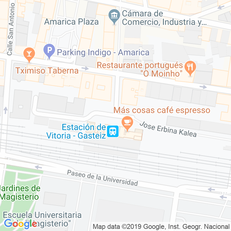 Código Postal calle Estacion, plaza en Vitoria-Gasteiz