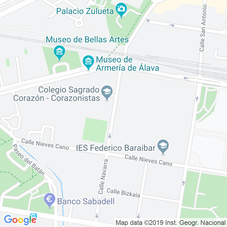 Código Postal calle Corazonistas   (Impares Del 1 Al Final) en Vitoria-Gasteiz