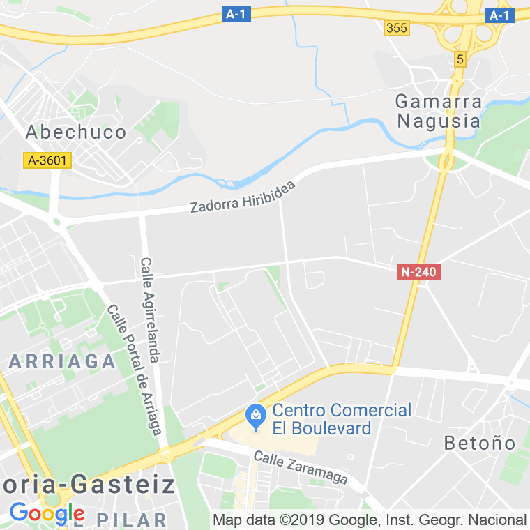 Código Postal calle Artapadura en Vitoria-Gasteiz