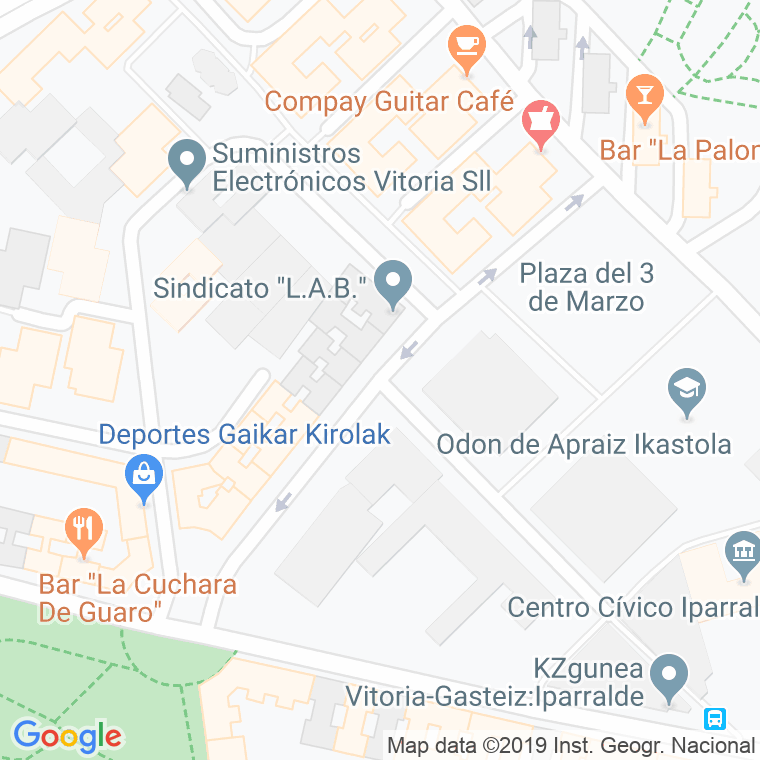 Código Postal calle Fermin Lasuen en Vitoria-Gasteiz