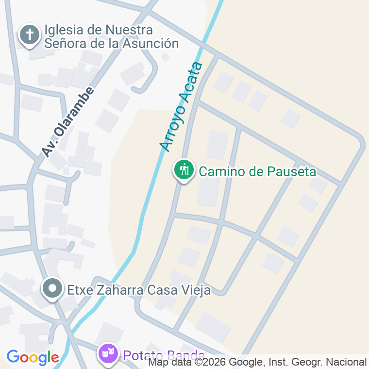 Código postal de Cmno Camino de Pauseta en Mendiola