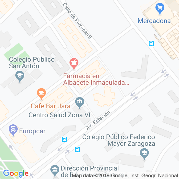 Código Postal calle Azorin en Albacete