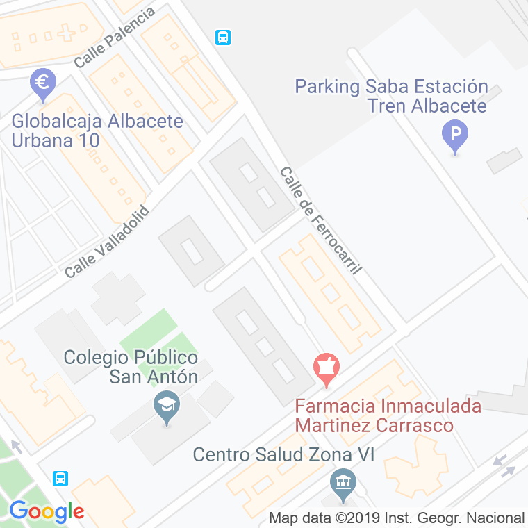 Código Postal calle Miguel De Unamuno en Albacete