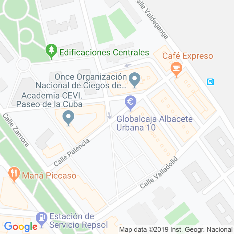 Código Postal calle Palencia en Albacete