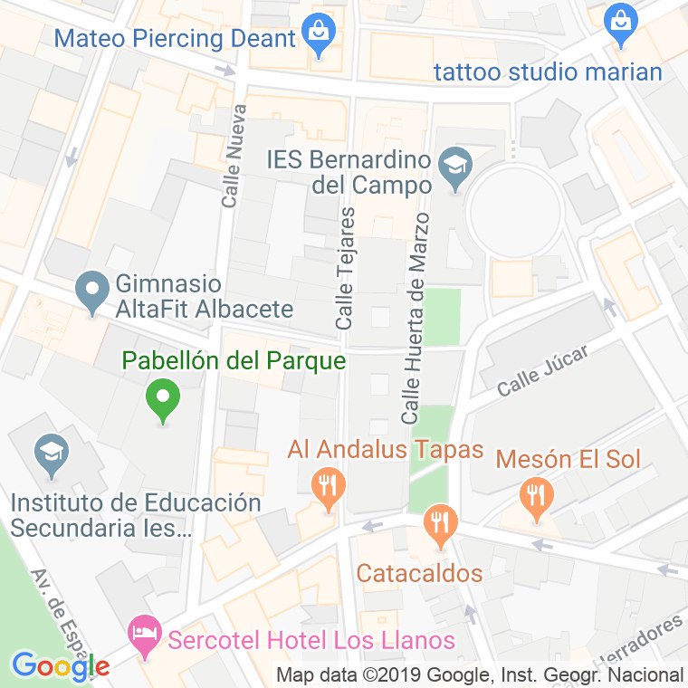 Código Postal calle Campico, callejon en Albacete