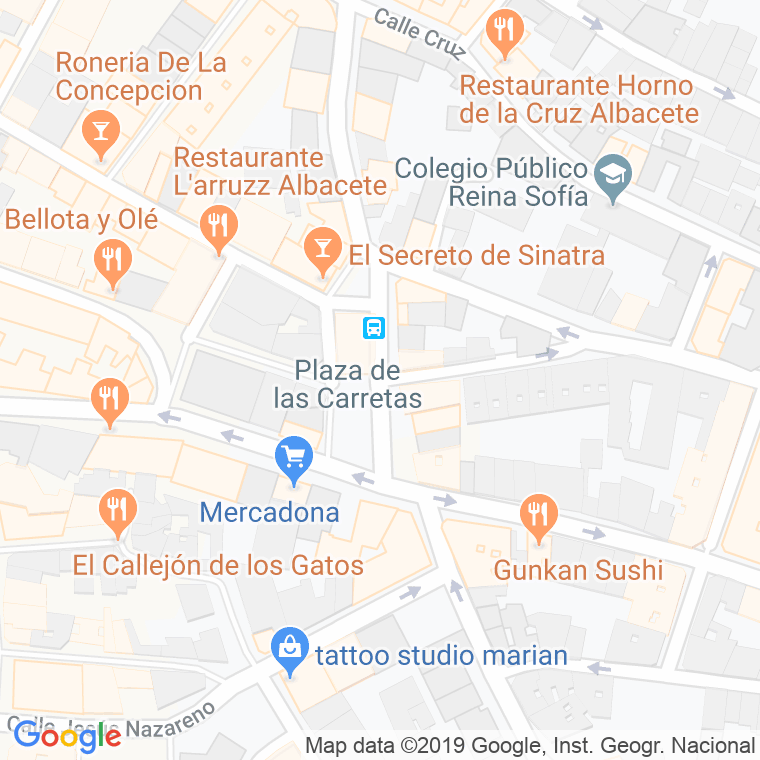 Código Postal calle Carretas, plaza (Impares Del 13 Al Final)  (Pares Del 14 Al Final) en Albacete
