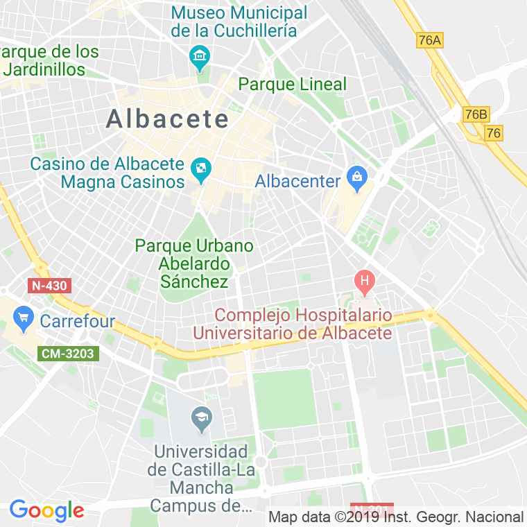 Código Postal calle Mayor   (Impares Del 51 Al Final)  (Pares Del 42 Al Final) en Albacete