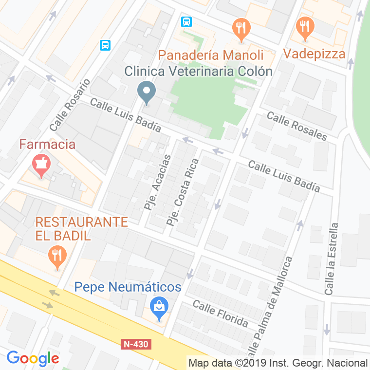 Código Postal calle Costa Rica, pasaje en Albacete