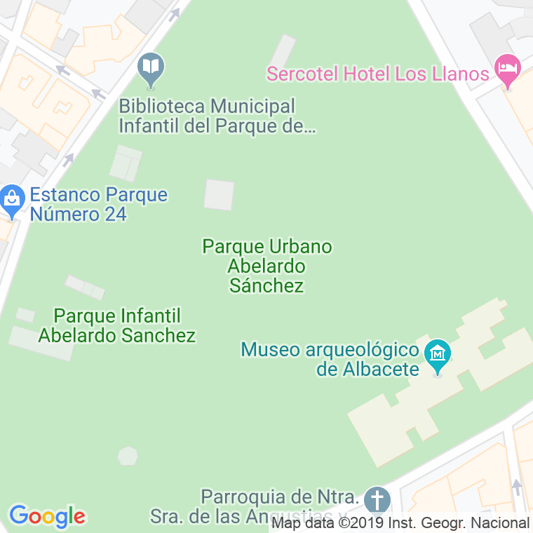 Código Postal calle Parque Abelardo Sanchez en Albacete