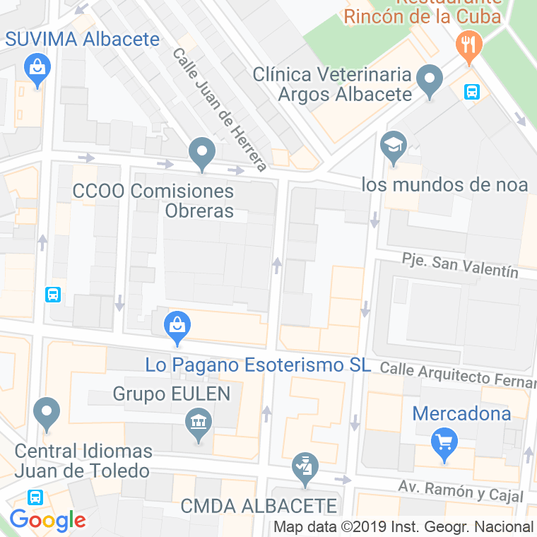 Código Postal calle Guardia Civil, avenida en Albacete