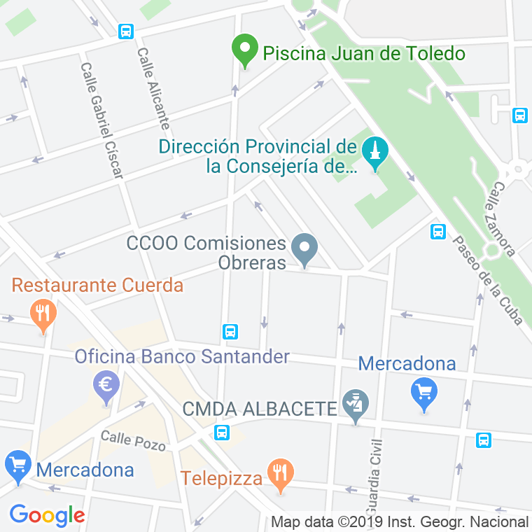 Código Postal calle Magallanes en Albacete