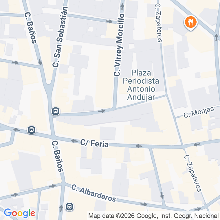 Código postal de Periodista Antonio Andujar, Plaza en Albacete