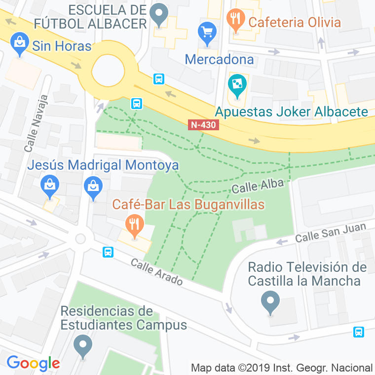 Código Postal calle Alba en Albacete