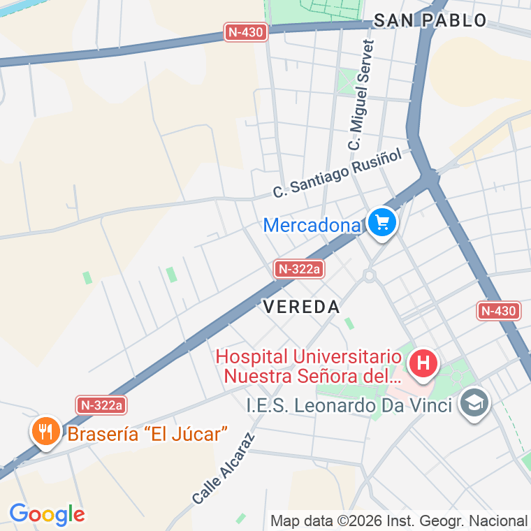 Código postal de Badajoz en Albacete