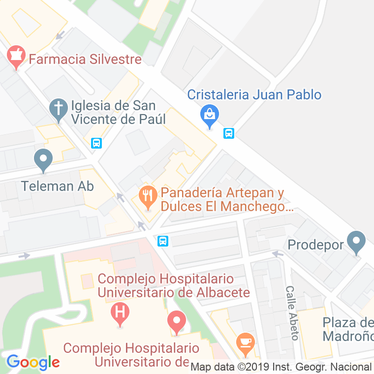 Código Postal calle Bonifacio Sotos Ochando en Albacete