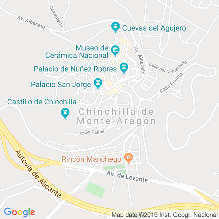 Código Postal calle Chinchilla en Albacete