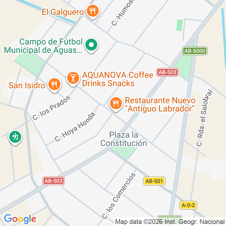Código postal de Calle Madrigueras (las) en Aguas Nuevas