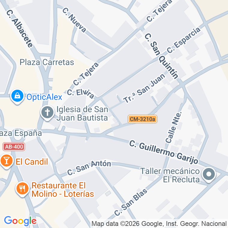 Código postal de Calle San Juan en Pozohondo