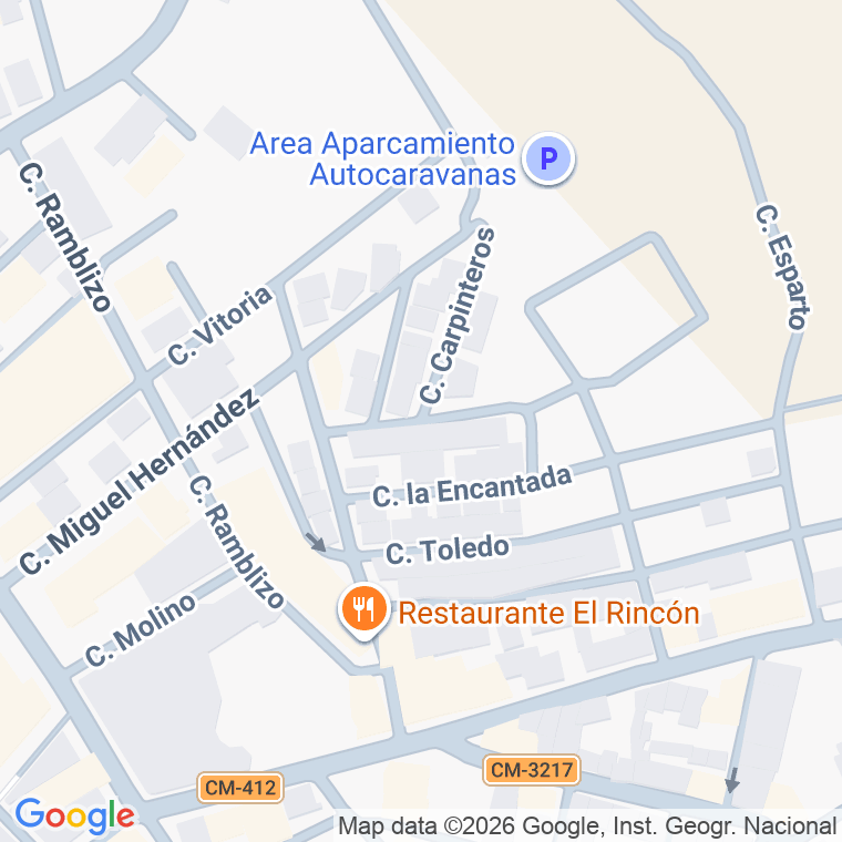 Código postal de Calle Travesia Artesania en Elche de la Sierra