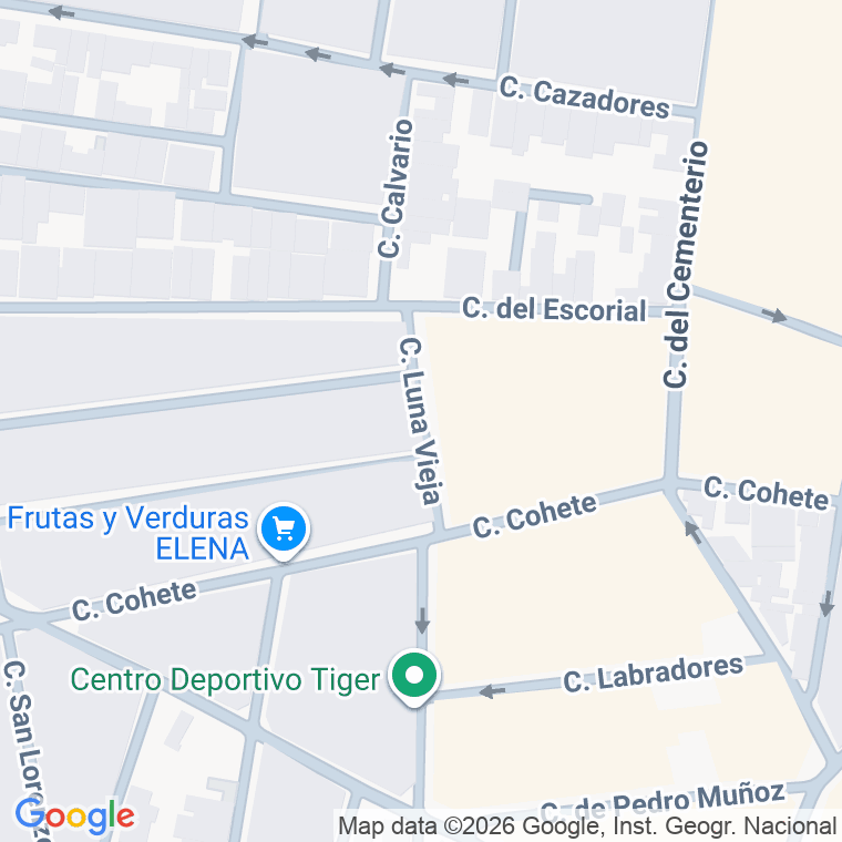 Código postal de Calle Luna Vieja en Villarrobledo
