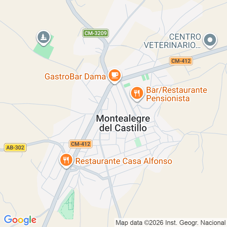 Código postal de Montealegre del Castillo en Albacete