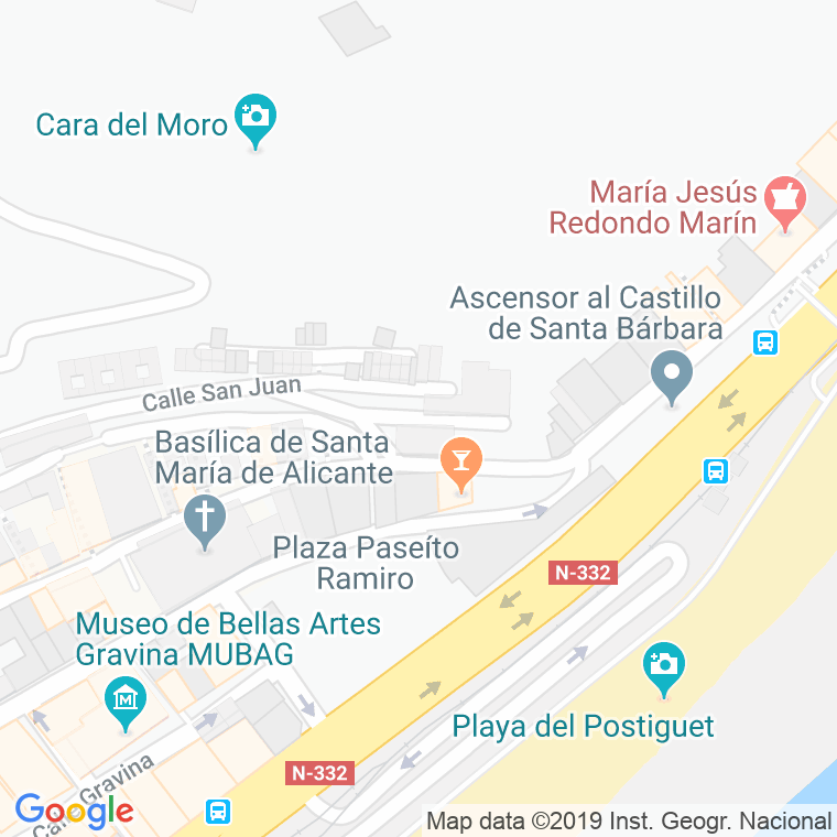 Código Postal calle Antequera en Alacant/Alicante
