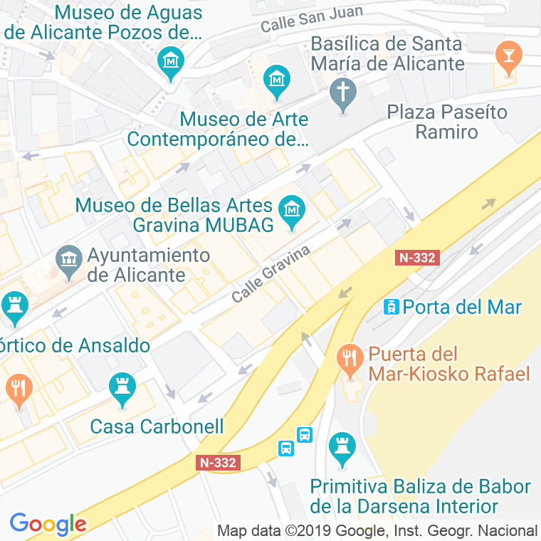 Código Postal calle Bendicho en Alacant/Alicante