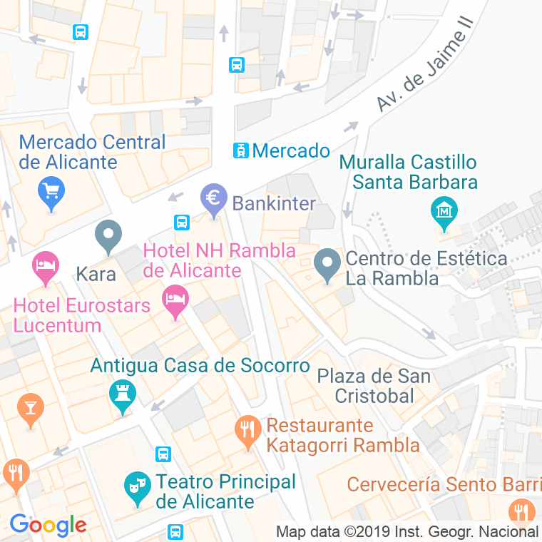 Código Postal calle General Primo De Rivera en Alacant/Alicante