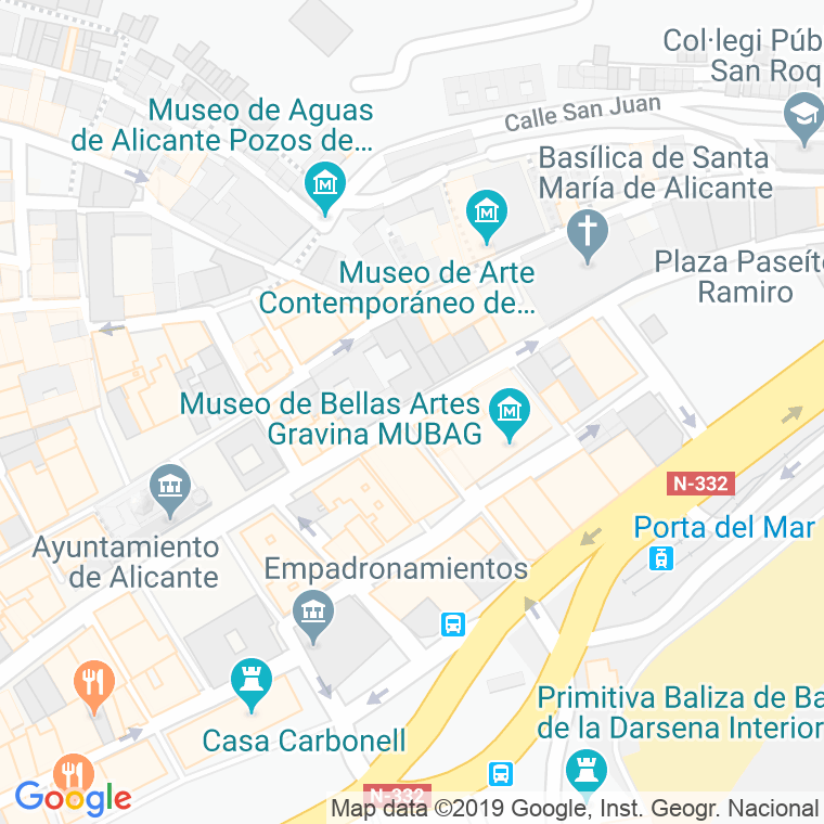 Código Postal calle Jorge Juan en Alacant/Alicante