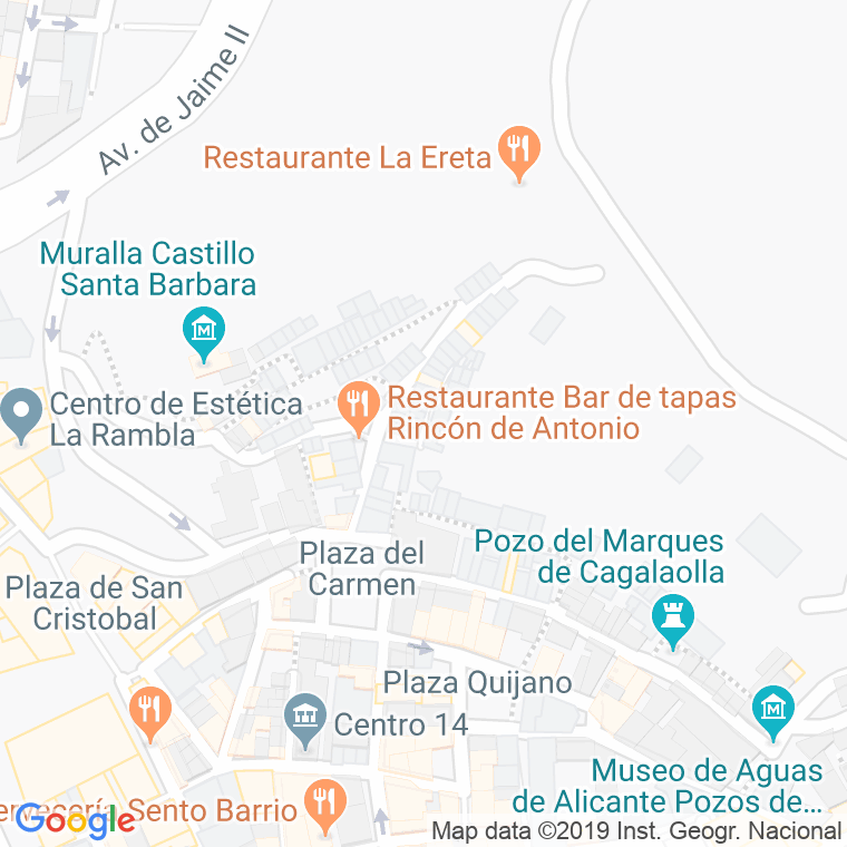 Código Postal calle Navios en Alacant/Alicante