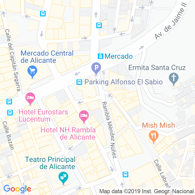 Código Postal calle Pintor Sorolla en Alacant/Alicante