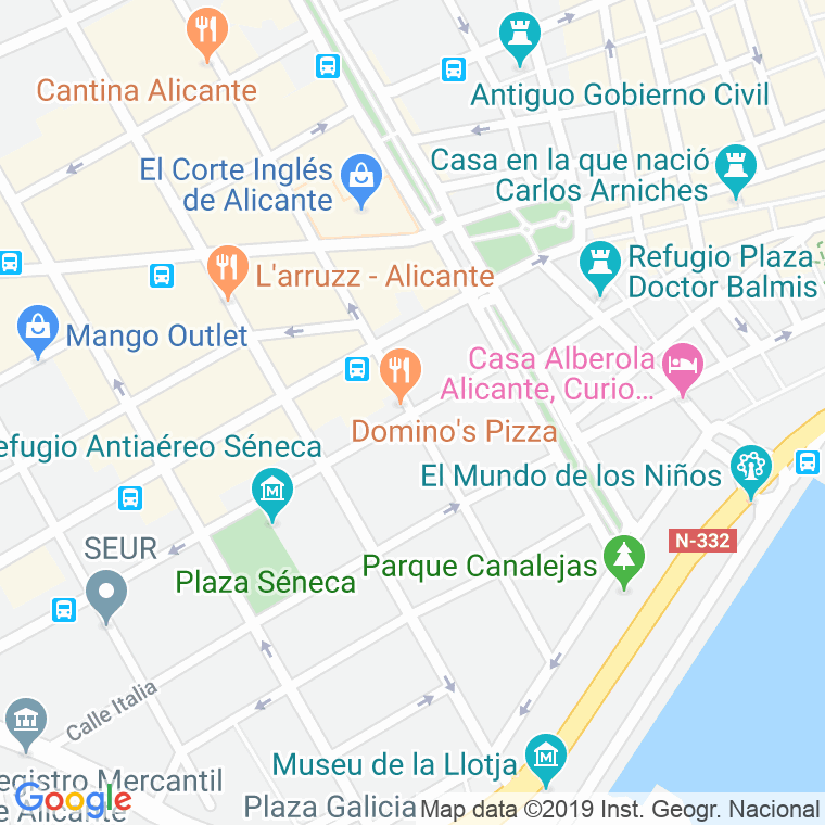Código Postal calle Alemania en Alacant/Alicante