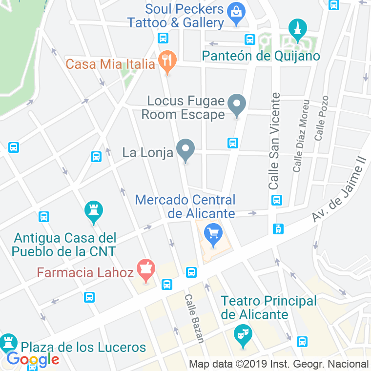 Código Postal calle Capitan Segarra en Alacant/Alicante