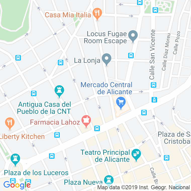 Código Postal calle Garcia Morato en Alacant/Alicante