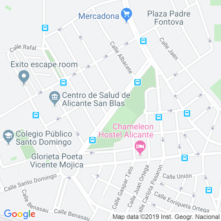 Código Postal calle Adolfo Muñoz Alonso en Alacant/Alicante