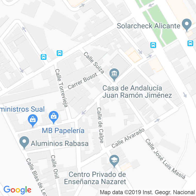 Código Postal calle Agustin Santonja en Alacant/Alicante