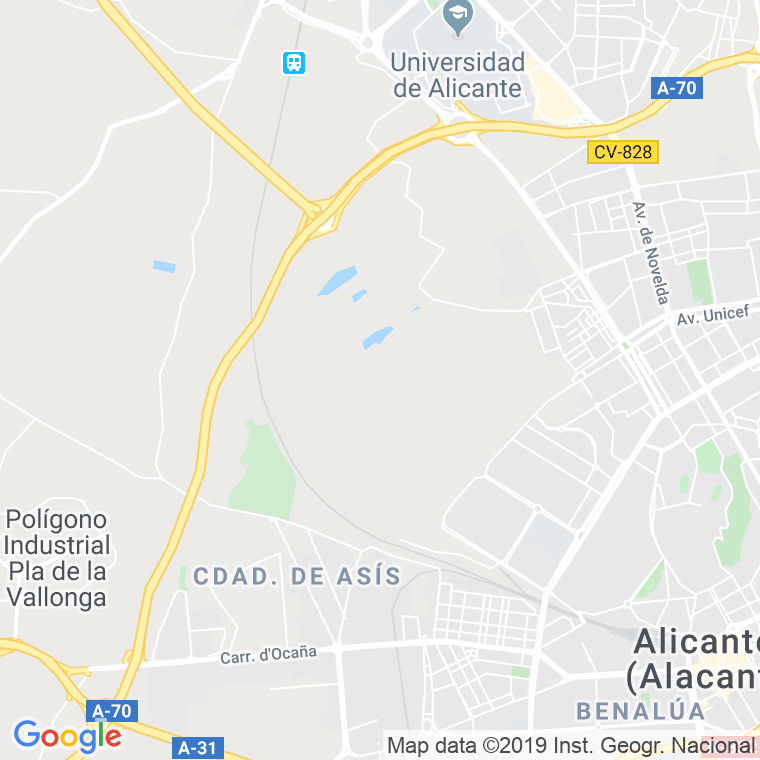 Código Postal calle Bibliografo M. Rico, plaza en Alacant/Alicante