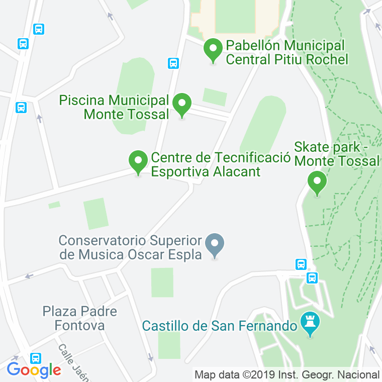 Código Postal calle Camino De Ronda en Alacant/Alicante