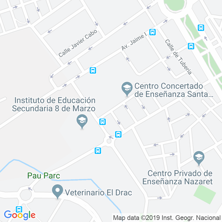 Código Postal calle Legazpi en Alacant/Alicante
