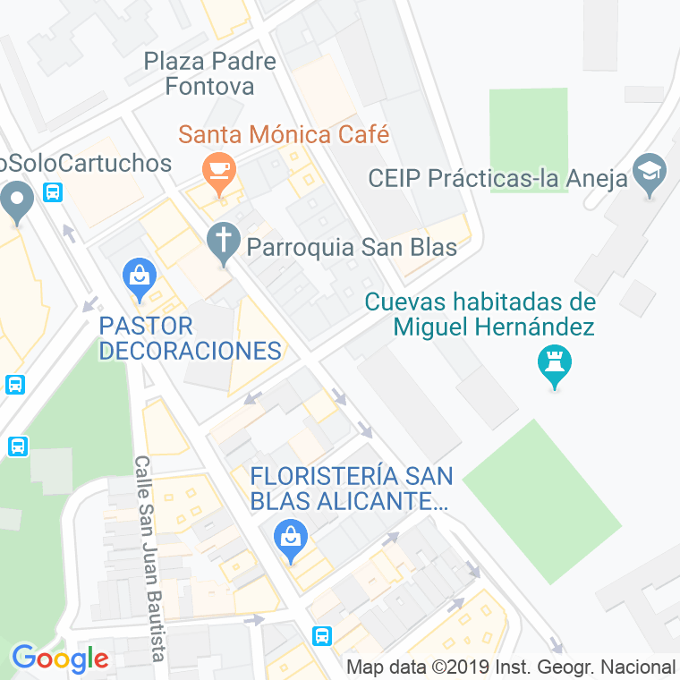Código Postal calle Poeta Garcilaso en Alacant/Alicante