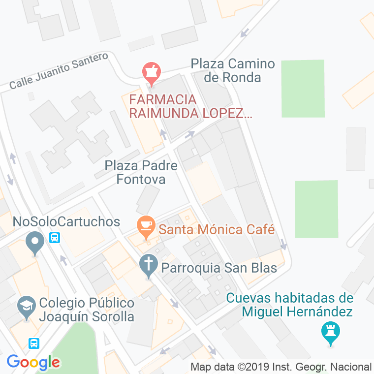 Código Postal calle Presbitero Baltasar Carrasco en Alacant/Alicante
