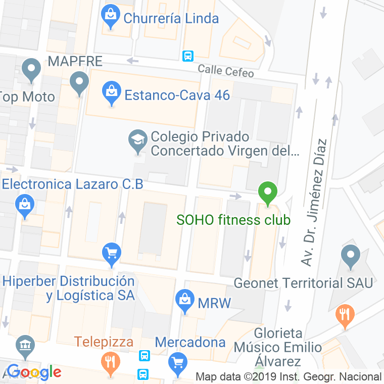 Código Postal calle Lira en Alacant/Alicante