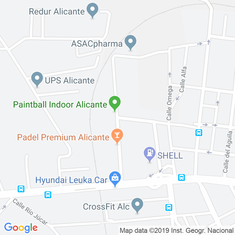Código Postal calle Sagitario en Alacant/Alicante