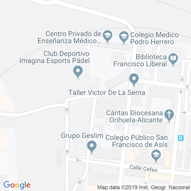 Código Postal calle San Manuel en Alacant/Alicante