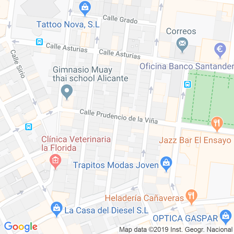 Código Postal calle Andromeda en Alacant/Alicante