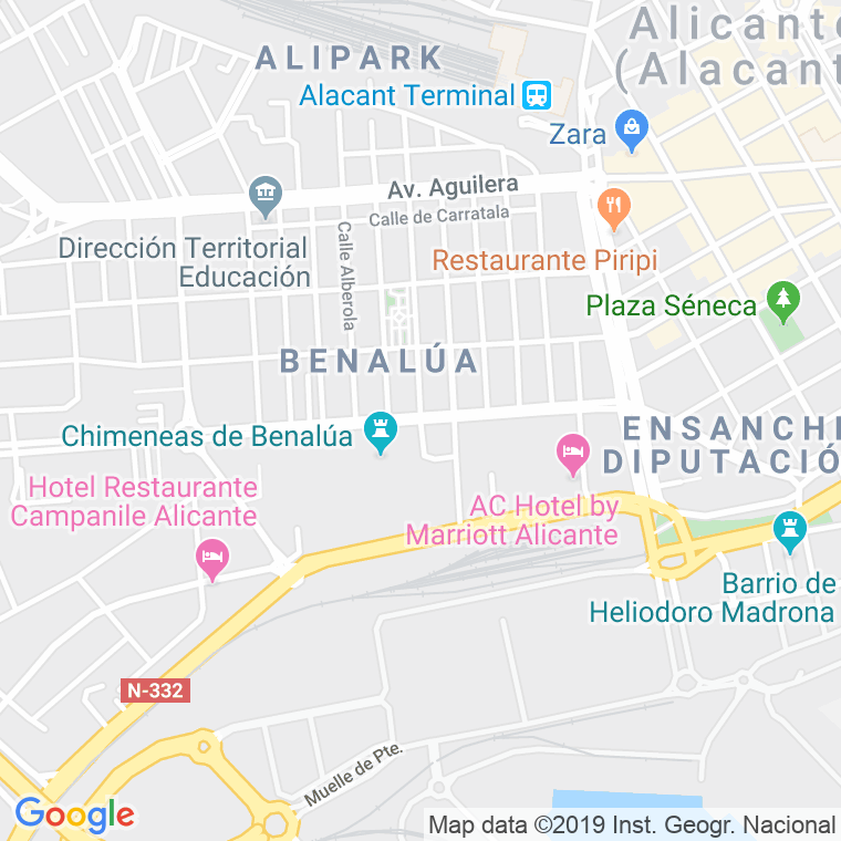 Código Postal calle Catedratico Soler   (Pares Del 2 Al Final) en Alacant/Alicante