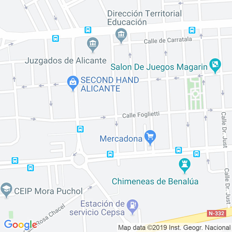 Código Postal calle Doscientos, Los en Alacant/Alicante