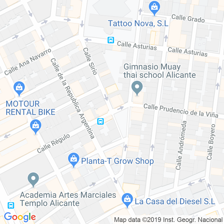 Código Postal calle Magallanes, plaza en Alacant/Alicante